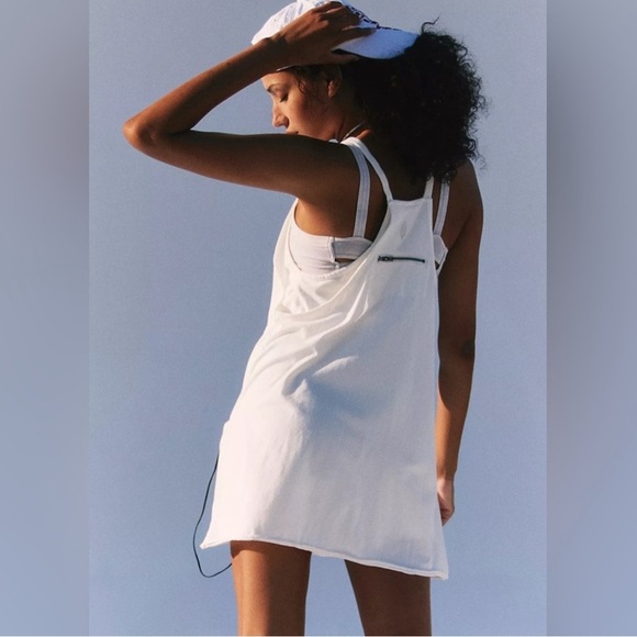 Free People Hot Shot Mini Dress White Size Large NWT - Picture 13 of 13